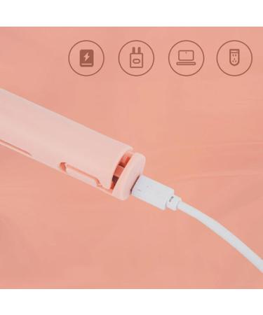 Mini Dual-Purpose Curling Iron & Hair Straightener - Portable 2 in 1 Ceramic Curler for Travel - USB Rechargeable Ideal for Long & Short Hair (White - Buy Online on GoSupps.com
