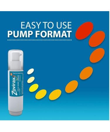 Zovirax Cold Sore Relief Treatment Cream Pump 5% - 2g Pump - Buy Online on GoSupps.com