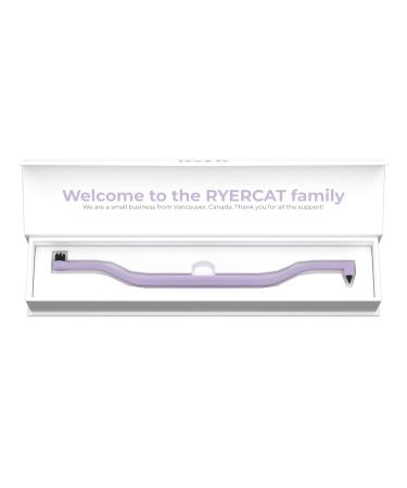 RYERCAT Lavender Dual Sided Cat Toothbrush - Only 8mm Wide to fit into Cat's Mouth - Cat Dental Supplies Lavender Purple