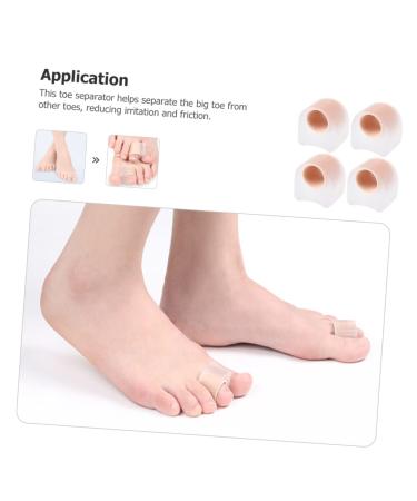 Healeved 2 Pairs Toe Splitter & Bunion Protector Sleeves for Men - Toe Separator Foot Care Tools - Reusable Toe Spacers - 2.7x2.2cm - Buy Online on GoSupps.com