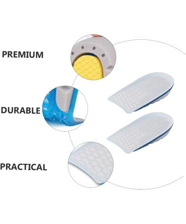 NOLITOY Shock Absorbing Height Increasing Insoles for Men - Self-Adhesive Arch Support Shoe Pads 2 Pairs of Comfort Height Heels - Buy Online on GoSupps.com