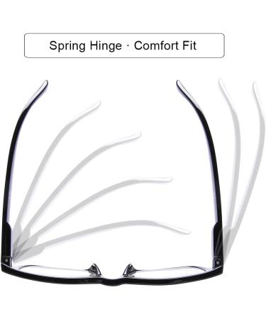 DooViC Blue Light Blocking Reading Glasses 4 Pack - Anti Eyestrain Computer Readers 2.50 Strength - Fashionable Unisex Design in 4 Colors - Buy Online on GoSupps.com