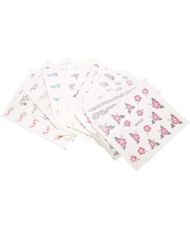 Nail DIY Decals 50 Sheets Mixed Flower Butterfly Cartoon Nail Art Water Transfer Sticker Nail Art Stickers Nail Accessory for Festival Decoration and Daily Nail Design(XF) - Buy Online on GoSupps.com