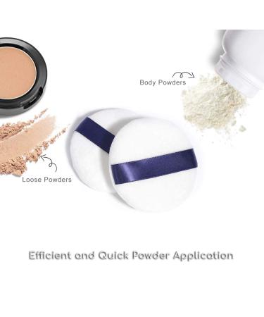 Shop Large Soft ENERGY Powder Puff with Ribbon - Ultra Soft Velour Applicator for Face & Body Powders | Washable & Perfect for Mineral Makeup - Buy Online on GoSupps.com