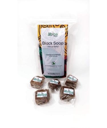 The Abiba Project African Black Soap | Natural Hair Face & Body Wash | Raw Organic Skin Cleanser & Moisturiser with Pure Shea Cocoa Butter & Coconut Oil | For Wrinkles Scars Acne Eczema Dry Skin