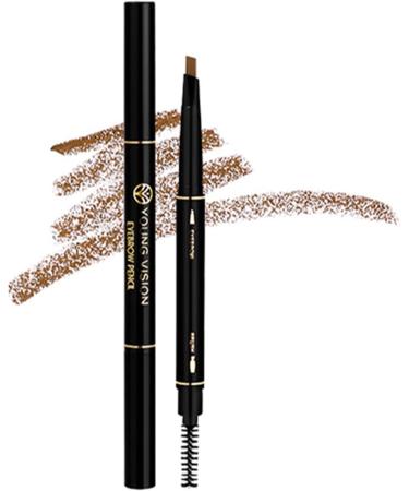 Beauty Eyebrow Pencil Universal Automatic Brow Pencil with Spoolie Brush Perfect Eyebrow Makeup Shaper and Filler Gift Deep Brown Grey - Buy Online on GoSupps.com