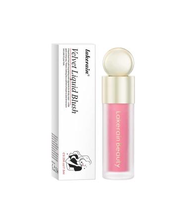 Face Cream Liquid Blush Makeup Weightless  Long-Lasting  Natural-Looking  Skin Tint Blush for Soft  Healthy Flush (02HAPPY)