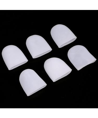 Silicone Toe Caps for Corns & Calluses - Size L White Pack of 10 | Comfort & Protection for Blisters - Buy Online on GoSupps.com