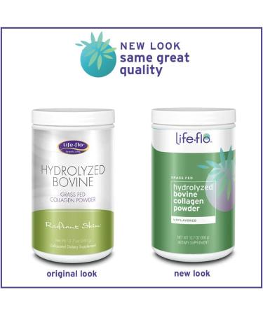 Life-Flo Hydrolyzed Bovine Collagen | Grass Fed | Skin, Hair, Bone & Joint Support | 12.7oz - Buy Online on GoSupps.com