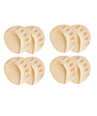Healifty 4 Pairs Cotton Five- finger Front Palm Invisible Socks Front Palm Pad To Protect The Toe And Foot Against Wear Foot Pain Pad Skin