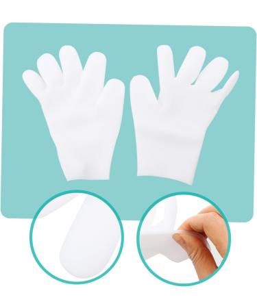 Housoutil 1 Pair Moisturizing Gloves Repairing Gloves Dry Skin Care Hand Moisturizer Gloves Pink Lotion Cream Gloves Womens Gloves Hand Care Gloves Cosmetic Women's Sebs Gel White 21.5X11.5cm - Buy Online on GoSupps.com