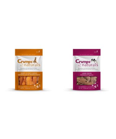Crumps' Naturals Sweet Potato Chews 11.6oz / 330g (SP-330) | Crumps' Naturals Lamb Chops 3.9 OZ 110g