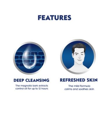 Nivea Men Oil Control Face Wash 10X Whitening - 100g/100ml - Buy Online on GoSupps.com