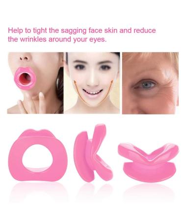 Silicone Face Mouth Tightener | Anti-Wrinkle & Aging Solution | Facial Yoga Lip Exerciser (Pink) - Buy Online for Global Shipping - Buy Online on GoSupps.com