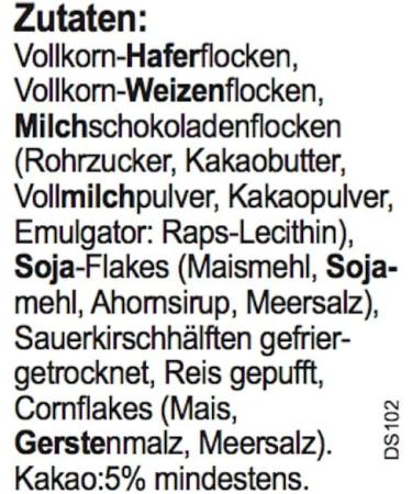 Seitenbacher Muesli Hab Dich Lieb I Whole Grain Cereals I Sour Cherries I Milk Chocolate I Cornfrlakes I 3 x 600 g 600.00 g (Pack of 3) 600.00 g (Pack of 3) - Buy Online on GoSupps.com