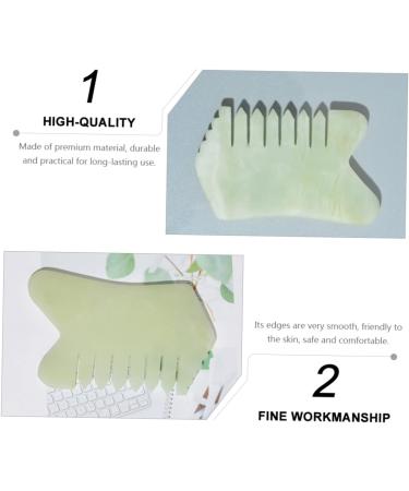 Frcolor Head Massage Kamm - Jade Comb for Relaxation Pregnancy and Scalp Care | International Shipping Available - Buy Online on GoSupps.com