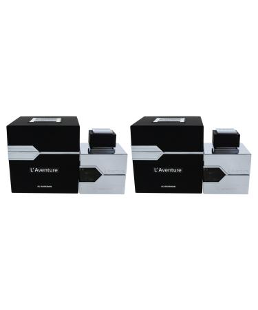 Al Haramain LAventure EDP Spray Men 3.33 oz Pack of 2 1.67 Ounce (Pack of 2)