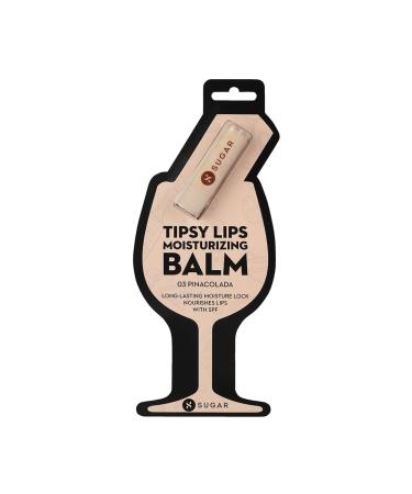 Tipsy Lip Balm - Pinacolada Moisturizer for Dry Lips | Shea Butter & Jojoba Oil | 4.5g Cosmetics - Buy Online on GoSupps.com