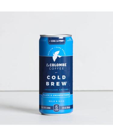 La Colombe Brazilian Cold Brew - 9 Fl. Oz. 4 Pack | Cold Pressed Espresso Coffee | 15 Calories | 100% Arabica | Double-Filtered | Bold & Rich | 120mg Natural Caffeine | Single-Origin | 4 Pack - Buy Online on GoSupps.com