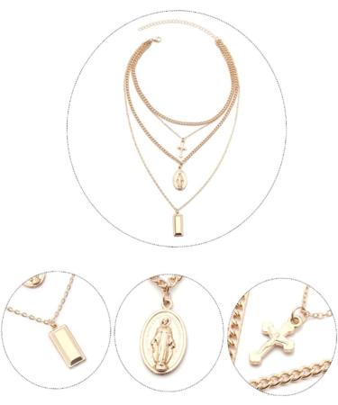 COLLBATH Necklaces Choker Necklace Women Chain Multilayer Necklace Pendant Miss Vintage Jewelry - Buy Online on GoSupps.com