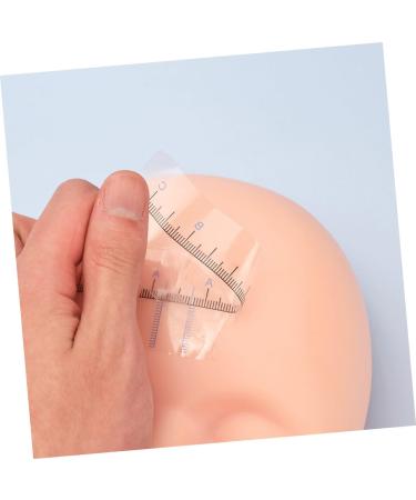 Angoily 50pcs Eyebrow Positioning Ruler Stickers Transparent Ruler Eyebrow Drawing Tool Eyebrow Trimming Set 18.00X3.80X0.10CM Blue - Buy Online on GoSupps.com