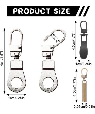 Bekecidi 15-Piece Zipper Replacement Set | Removable Metal Zippers for Coats Jackets Backpacks & Handbags - Buy Online on GoSupps.com
