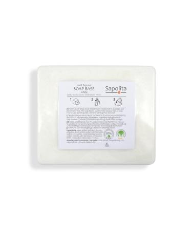 Generisch 1 kg of soap base for soap making raw glycerin soap white (SLS/SLES free)