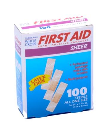 Bandage Junior Size Plastic 3/8 X 1 1/2 100/box