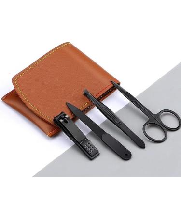 Portable Nail Clipper Set Nail Enhancement Set Stainless Steel Nail Clipper Tool Travel (Color : Brown) - Buy Online on GoSupps.com