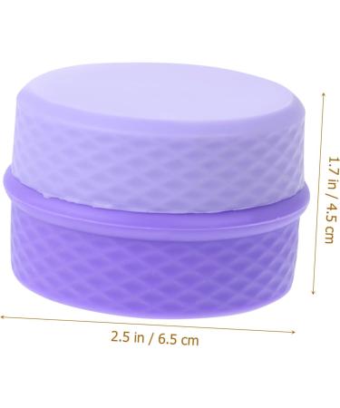 minkissy 3 Sets Cream Box Cosmetic Jar with Spoon Lotion Dispenser Jar Cosmetic Lotion Bottle Durable Cream Storage Jar Cream Jar with Spoon Silica Gel Storage Box Portable Purple Travel - Buy Online on GoSupps.com