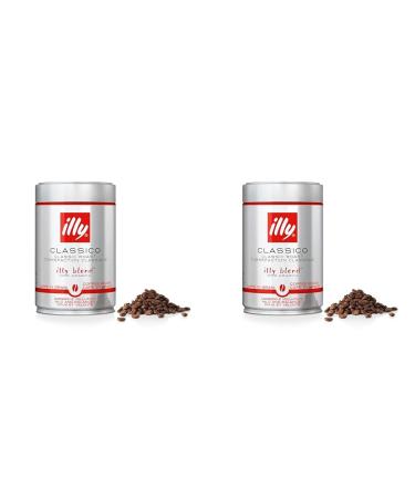 illy Coffee Classico Coffee Beans Medium Roast 100% Arabica Coffee Beans 250g (Pack of 2) Classico Medium Roast 250 g (Pack of 2)