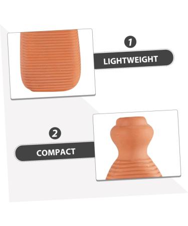 UKCOCO Natural Terracotta Foot Scrubber Handmade Ceramic Clay Pumice Stone For Exfoliating Hard Skin And Massaging Feet Ergonomic Tool For Soft Smooth Skin Men Women - Buy Online on GoSupps.com
