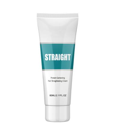 KOAHDE Smooth Hair Care Serum Silky Shiny Smoothing Cream Hair Straightening Cream Nourishing Cream Protein Correction Cream Hair Straightening Cream 60 ml