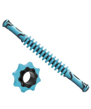 Healeved Muscle Massage Stick Rolling Massager Yoga Wheel Stick 45 5CM Blue