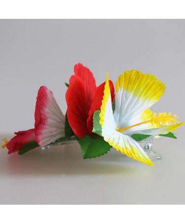 Lurrose 12pcs Hawaii Hibiscus Hair Clips - Beach Party & Wedding Hair Accessories - Buy Online on GoSupps.com