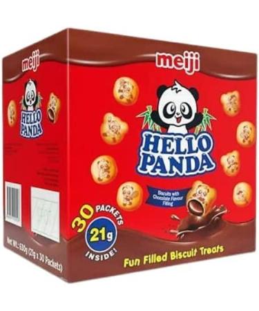 Meiji Japan Biscuit Hello Panda Snacks Chocolate 630 g Pack of 30 Limited Edition Share Pack for Any Occasion - Buy Online on GoSupps.com