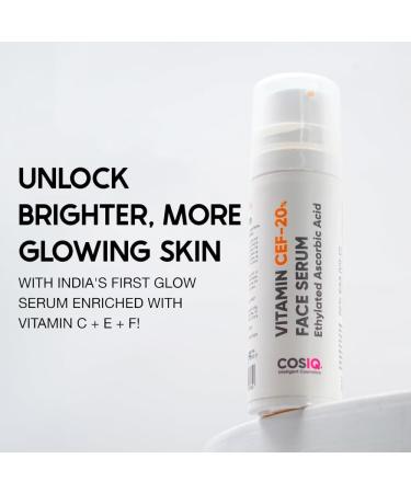 20% Vitamin C Serum 30ml | With Vitamin E & Ferulic Acid | Glowing & Brightening Skin | Anti-Aging Serum. for Wrinkles Fine Lines & Dark Spots | All Skin Types 30ml - Buy Online on GoSupps.com