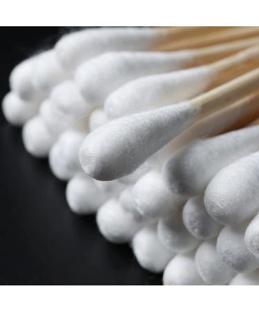 500 Pack 3.93 Inch Long Cotton Swabs with Wooden Sticks for Wound Care and Cleaning - Buy Online on GoSupps.com