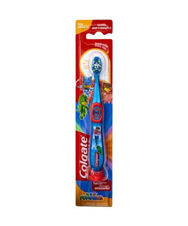 Colgate PJ Masks Toothbrush for Toddlers & Little Children with Suction Cup Kids 2-5 Years Old Extra Soft - 1 Count