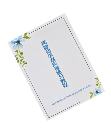 Hemobllo Papier D Exercice pour Beaut des Cils Blanc 6 Feuilles paisses Anti-D chirure Cahier D Apprentissage pour D butants en Greffe de Cils Outil Pratique pour Cours