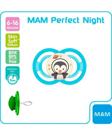 MAM Baby Products Perfect Night Pacifier Set - Glowing 6 Mo+ Includes 3 Sterilization Transport Boxes - Shop Now for International Shipping! - Buy Online on GoSupps.com