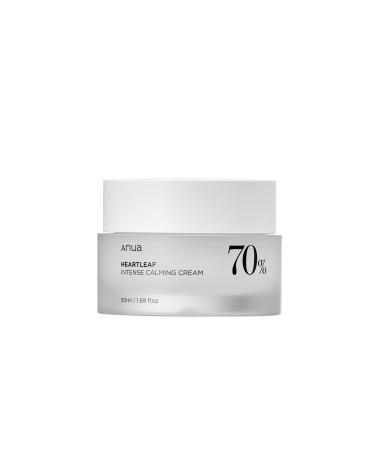 ANUA Heartleaf 70 Intense Calming Cream with Ceramide  Panthenol  Heartleaf extract  Korean Skin care - (50ml /1.69Fl. Oz)
