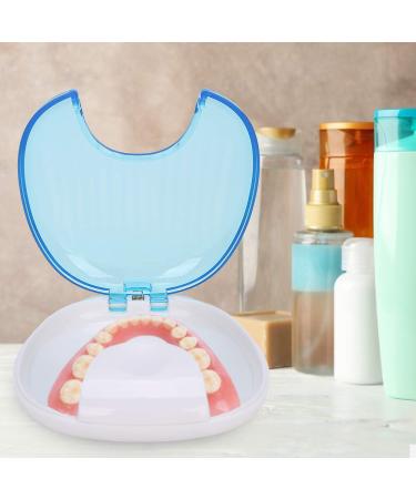 Orthodontic Retainer Case & Box | Sky Container for Dental Care - Blue on White - Buy Online on GoSupps.com