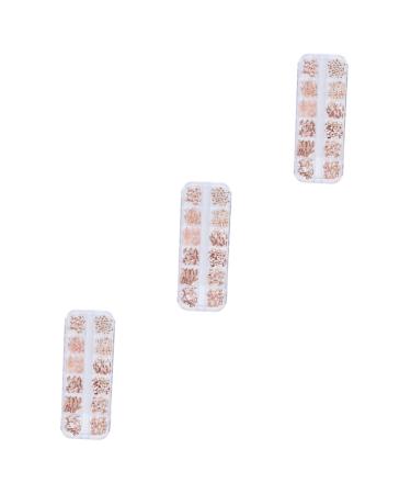 3 Boxes nail accessories nail decorations for nail art nail art decoration manicure tools nail tools rose gold decorations nail art ornaments nail art rivet Metal 3d boxed