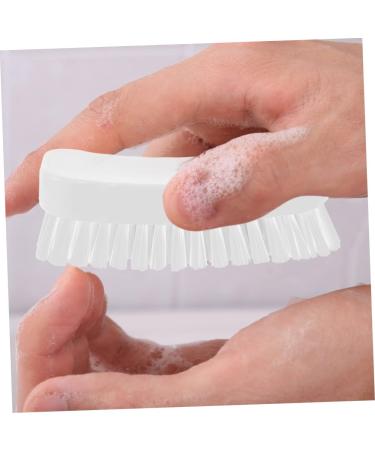 FOMIYES Nail Brush Fingernail Scrubber Brush Nail Cleaning Scrubber Brush Sink Scrubber Soft Stiff Bristles Toe Scrubber Nail Cleaner Brush Toe Brush Polyester Manicure Plastic Brush White 11.5x5cm White - Buy Online on GoSupps.com
