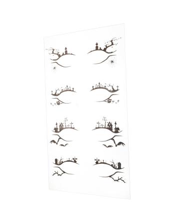 HAPINARY 4 Pairs Eyeliner Decals Sticker Eyeshadow Temporary Eyeliner Decals