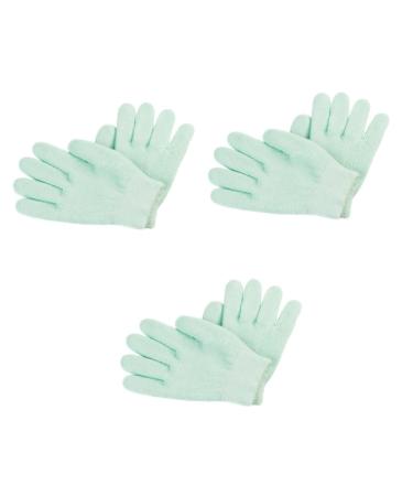 minkissy 3 Pairs Gel Gloves Softening Silicone Mitts Nail Molding Gel Hand Repair Gloves Nail Art Tools Sleeping Gloves Ladies Mittens Hand Lotions Hand Mask Moisturize Miss Yarn