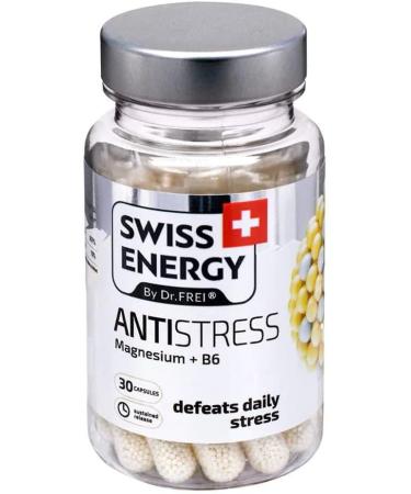 Swiss Energy Antistress Magnesium + B6 Capsules - 30 Sustained-Release Complex - Buy Online on GoSupps.com