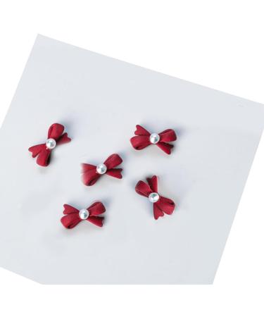 5Pcs Metal Nail Art Studs 3D Nail Art Metal Nail Art Jewelry Decorations Pearls Bows Nail Decoration Accessories Nail Rivets Gems Multi-Color - Buy Online on GoSupps.com