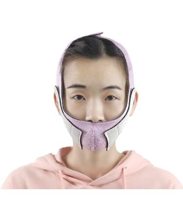 Beaupretty 1pc Up Shaper V- Double V Mask Facial Cheek Reusable Breathable Lose for Chin Lifting Slimming Weight -lifting Device Pain Slimmer Belt Reducer Women Band 56x11.5cm Violet - Buy Online on GoSupps.com